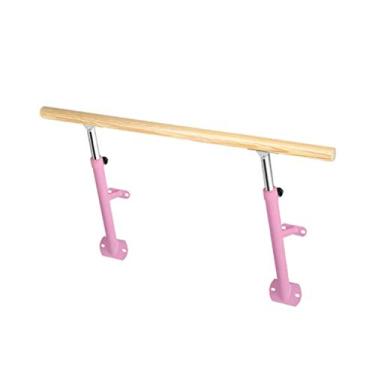 Imagem de CUTPOIY Barra de balé barra de balé montada na parede barra de balé levantável dança alongamento balé casa leg press bar crianças adultos disponíveis para exercícios de dança elástica e equilíbrio