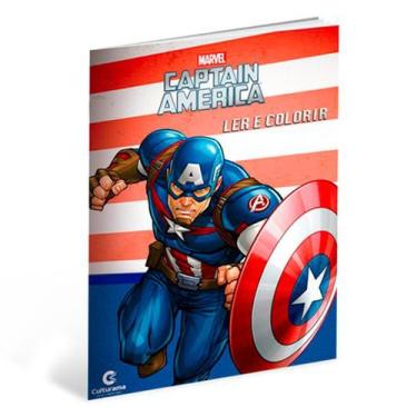Imagem de Livro Ler E Colorir Capitão America Marvel - Culturama - Macrozao