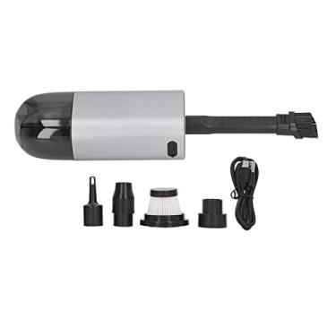 Imagem de Bomba manual portátil de vaso de pó de vácuo portátil com 30000rpm de alta velocidade de sucção poderosa 3 modos de iluminação para limpeza de carros domésticos LIGADOR DE ALUMINA