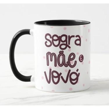 Imagem de Caneca Sogra Mãe e Vovó Int Preto