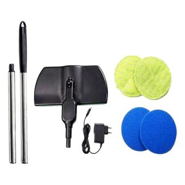 Imagem de IEUDNS Mop elétrico, limpador de piso duro, polidor, dois tipos de almofadas, esfregão giratório, esfregão giratório com almofadas giratórias para ladrilhos