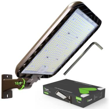Imagem de Glitgate Luz De Estacionamento Led 300 W, 45.000 Lm, 5.000 K, Braço Ajustável, Montagem Na Rua, Com Fotocélula Do Anoitecer Ao Amanhecer, 100-277 V Ip65, Iluminação Externa À Prova D'Água Para Área