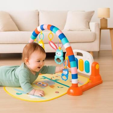 Imagem de Tapete de Atividades Musical para Bebê com Piano e Luzes – Estimula Coordenação e Desenvolvimento Infantil