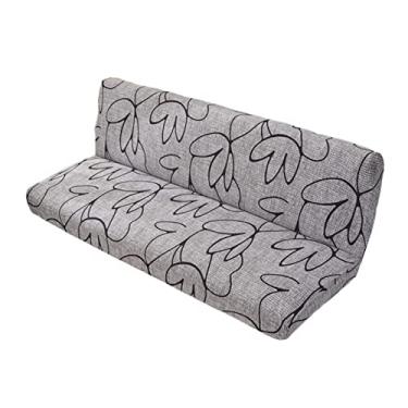 Imagem de AFXGUSD Capa de Sofá-cama Sem Braços, Capa de Futon Elástica de Elastano, Sofá Dobrável Elástico Antiderrapante Adequado para Sofá-cama Dobrável de 3 Lugares, F, Tamanho real