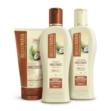 Imagem de Kit Bio Extratus Umectante Shampoo, Condicionador (250mL) e Finalizador (150g) - Nutrição Intensa