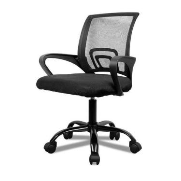 Imagem de Cadeira Office Zinnia Hera L Mesh Espuma regular Preto - ZNO-HRAL-BK02