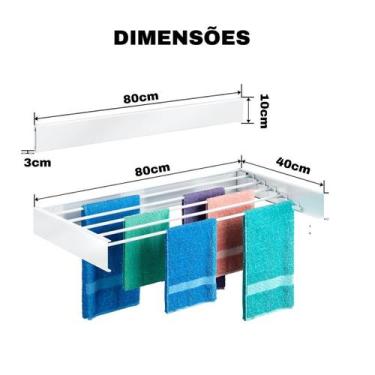 Imagem de Varal Mágico Retrátil Ideal para Apartamentos e Casas Pequenas Prático