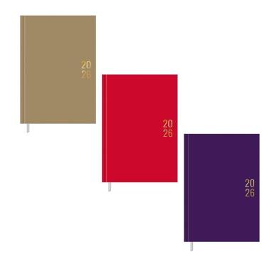 Imagem de Agenda executiva costurada diária Napoli Cores 2026 Tilibra