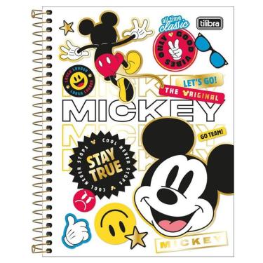 Imagem de Caderno colegial capa dura 1x1 80 fls Mickey Tilibra