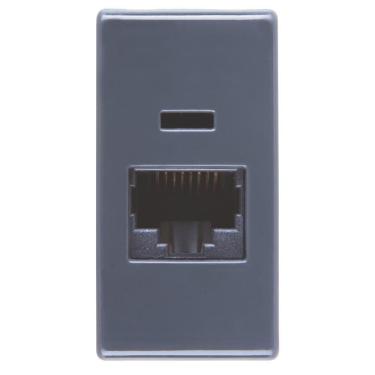 Imagem de Tomada Rj 45 Cat6 Garfite - 57215-056 - Tramontina Tomada Rj 45 Cat6 Garfite Tramontina 57215-056