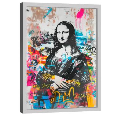 Imagem de Quadro Decorativo Monalisa Grafite