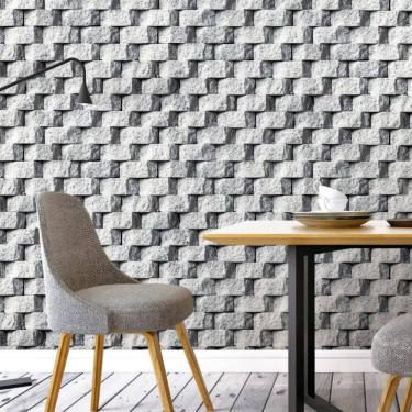 Imagem de Papel de Parede Tijolo Cinza ESS1059 - 10m x 0.53m