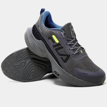 Imagem de Tênis Fila Progress Lite Masculino - Grafite e Preto, 41