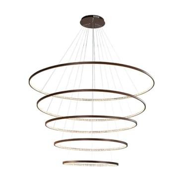 Imagem de Pendente Caffee Com 5 Arcos 157W 3000K Ref.: Sl-0515/H5 Coffe