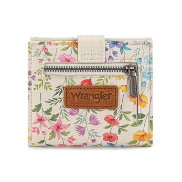 Imagem de X Wrangler Carteiras pequenas e finas para mulheres, porta-cartões e organizadores de dinheiro minimalistas com bolso para moedas com zíper, Blooming Journey, small, Casual