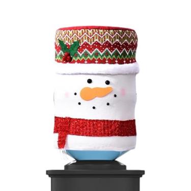 Imagem de Tampa do barril de água, tampa da garrafa do refrigerador de água,de poeira para barril de Natal - bebendo elástico da poeira do tambor, defesa reusável da poeira da cubeta de água decorativa para a c