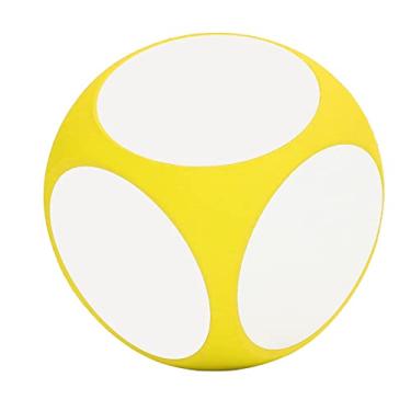 Imagem de Generic Escreva Em Branco Nos Dados | Cores Portáteis e Vibrantes | Acessório de Ensino de Jogo Reutilizável para Crianças a Partir de 3 Anos | Material EVA (Amarelo)
