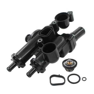Imagem de NewYall Conjunto de carcaça de termostato 68003582AB para Chrysler Sebring 2007-2010, 200 2011-2014, Dodge Avenger 2008-2014, Caliber 2007-2012, Journey 2009-2020, Jeep Compass 2007-2017, Patriot 2007