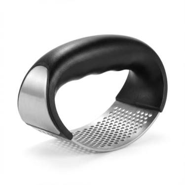 Imagem de Triturador Espremedor e Amassador de Alho Manual em Aço Inox Ergonômico