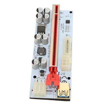 Imagem de aqxreight PCIE Riser 8 Capacitores Firmes Forte Anti Interferência Placa GPU 1X a X16 para 7 para 10 Potência Mais Gráficos e Placa Gráfica de Potência Firme 6PIN para 8 O PCIE