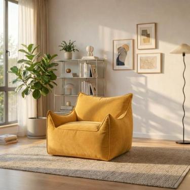 Imagem de Puff Poltrona Arya Design Moderno Em Tecido Premium Sofá Na Caixa, Mos