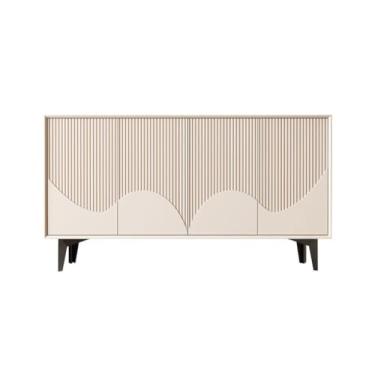 Imagem de Armário buffet aparador moderno minimalista sala de estar armário de armazenamento armário de armazenamento de parede armário de cozinha armário de chá doméstico aparador (160 cm)