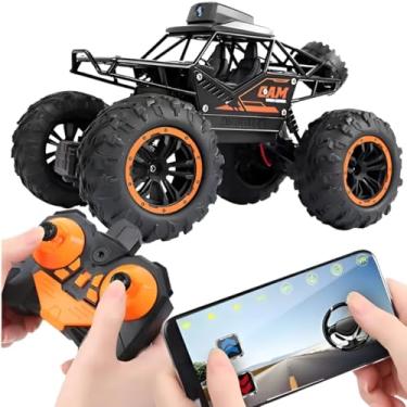 Imagem de Carrinho Off Road Controle Remoto 4x4, 21CM, Camera Embutida Grava Vídeo e Tira Foto, Monster Truck, Distância de Até 50 Metros