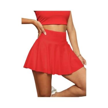 Imagem de Saia De Tênis Plissada De Cintura Alta Para Mulheres, Rápido Secagem, 
