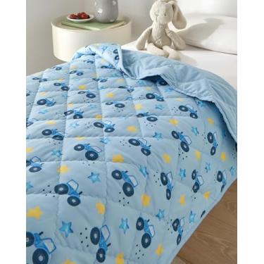 Imagem de Edredom infantil Farm - Edredom infantil alternativo - Cobertor leve e quente para bebê - macio e respirável - Enchimento de edredom infantil para berço e carrinho de bebê - Lavável na máquina - 99 x