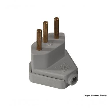 Imagem de Plug Macho Triang 2P+T 10A/250V Cz 39001 Ptpb10-3 C/10Pcs