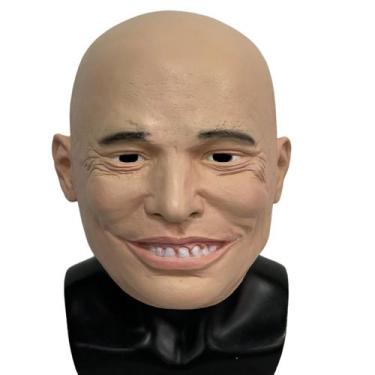 Imagem de Máscara de resina, homem careca, cosplay realista para adultos, festa 