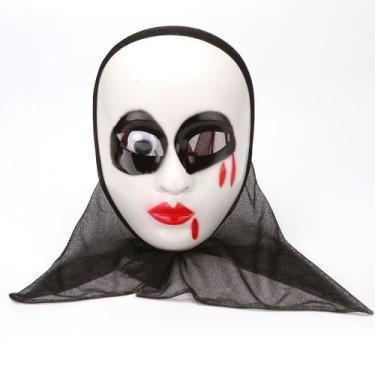 Imagem de Máscara de cosplay com capuz, fantasmas pálidos, adereços de fantasia 