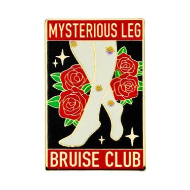 Imagem de Broche Pin Mysterious Leg Bruise Club Funny Alloy 2,15 x 3 cm - yiweis