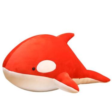 Imagem de Boneca de brinquedo de pelúcia Red Whale 60 cm para presente infantil 