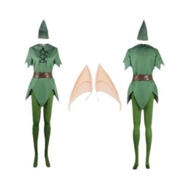 Imagem de Fantasia De Filme Adulto Peter Cosplay Com Macacão, Orelhas, Cinto, Me