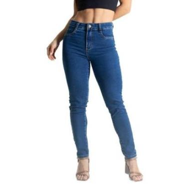 Imagem de Calça Jeans Sawary Push Up - 281094 - Azul médio 46-Feminino