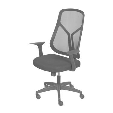 Imagem de Cadeira de Escritório Giratória Panther Diretor Tela Mesh Preto Base Rodízio Nylon