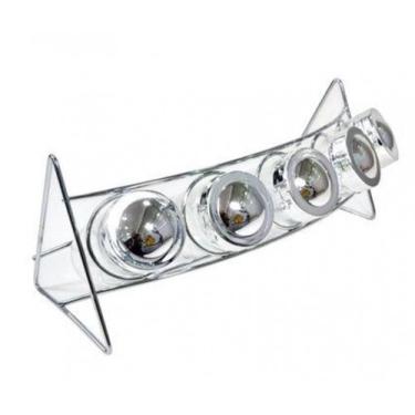 Imagem de Porta Condimento De Vidro 5 Potes e Suporte Wellmix