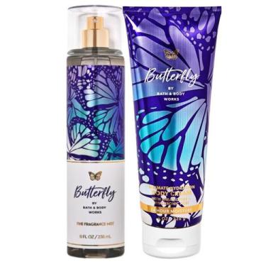 Imagem de Kit Perfume Bath e Body Works Butterfly Body Splash e Creme Hidratante