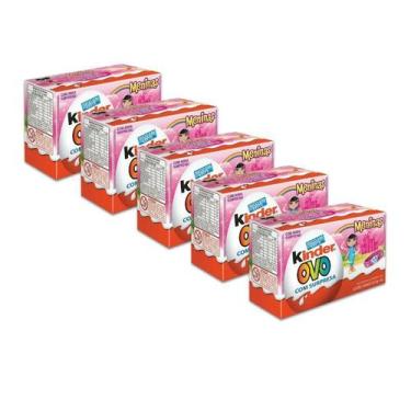 Imagem de Chocolate Kinder Ovo Meninas Ferrero Kit 5un 40g (2x20g)