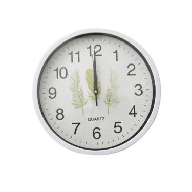 Imagem de Relogio de parede plástico 30cm com a estampa de folhagens - Amigold