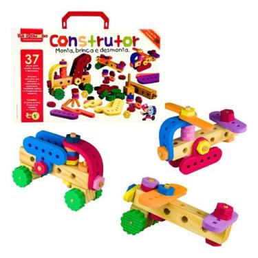 Imagem de Construtor Monta, Brinca e Desmonta Montar Encaixe Brinquedos Educativ