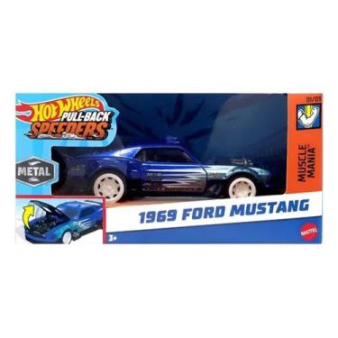 Imagem de Hot Wheels Pull-Back Speeders - Mattel, 1969 ford mustang