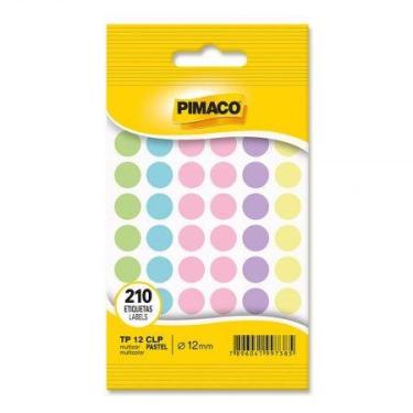 Imagem de Etiqueta adesiva TP12 multicolor pastel - Pimaco