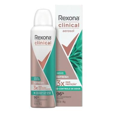 Imagem de Desodorante Aerossol Rexona Clinical Feminino Refresh 150ml