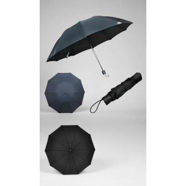 Imagem de Kit 10 Guarda Chuva Compacto Liso Preto Atacado - Congratulations Stor