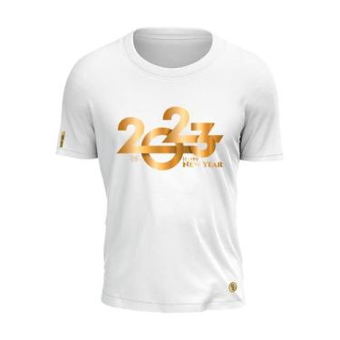 Imagem de Camiseta 2023 Happy New Year Ouro Gold Dourado Shap Life
