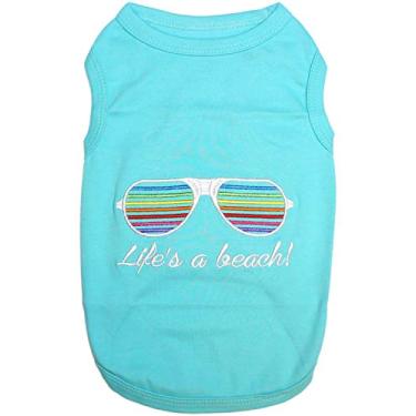 Imagem de Parisian Pet Camiseta Life's a Beach! Cão, 3GG