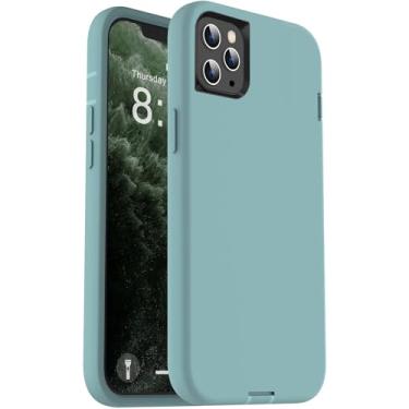 Imagem de ORIbox Capa verde para iPhone 11 Pro, [proteção contra quedas de grau militar de 3 metros], a capa de silicone líquido resistente à prova de choque antiqueda para iPhone 11 Pro, 5,8 polegadas, verde