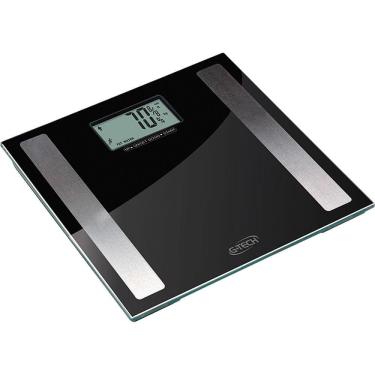 Imagem de Balança Digital de Vidro 150kg, Taxa de Gordura, Líquido, Massa Muscular e Óssea G-Tech Glass Pro